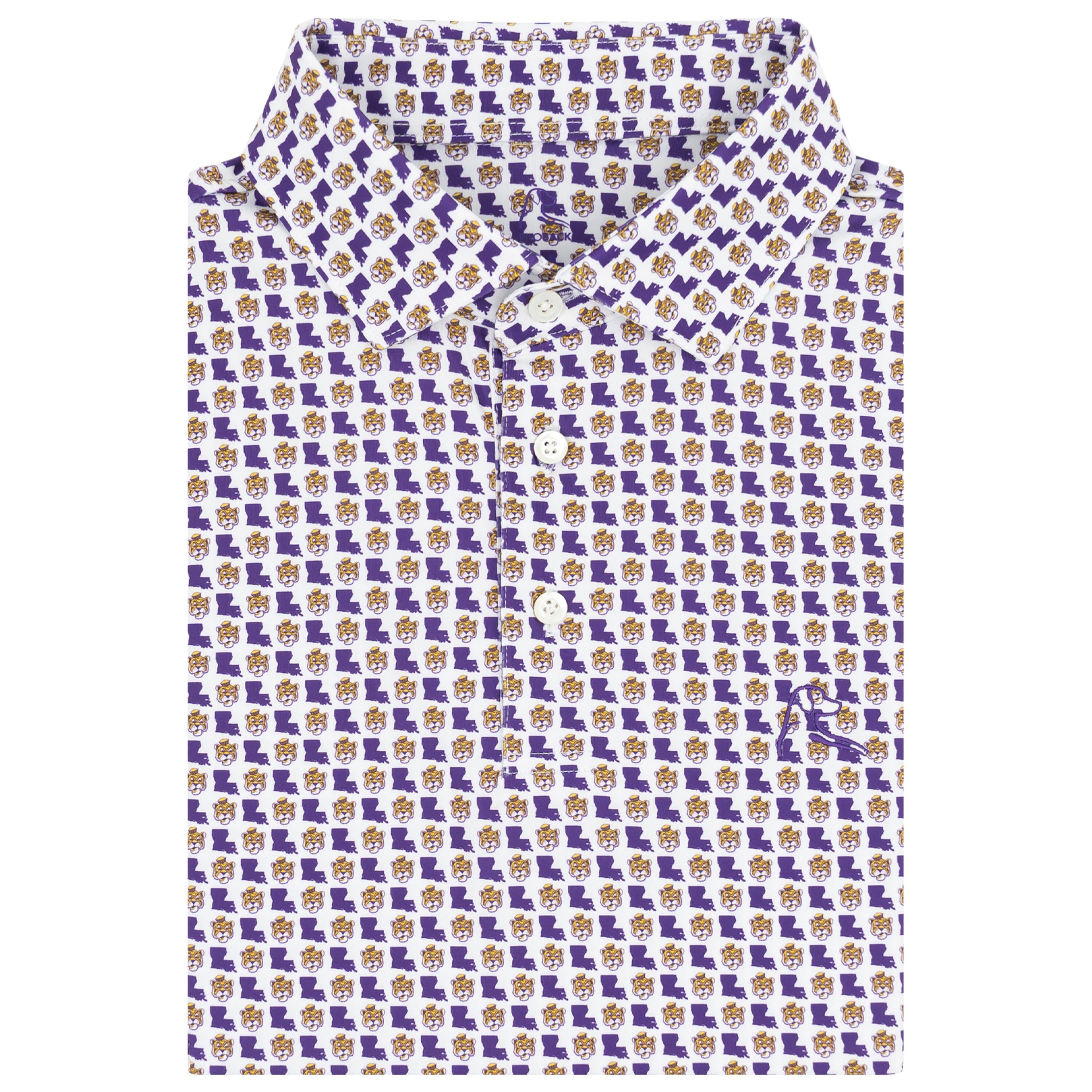 The Virginia Tech Lane Stadium - Men's Short Sleeve Collegiate Polo