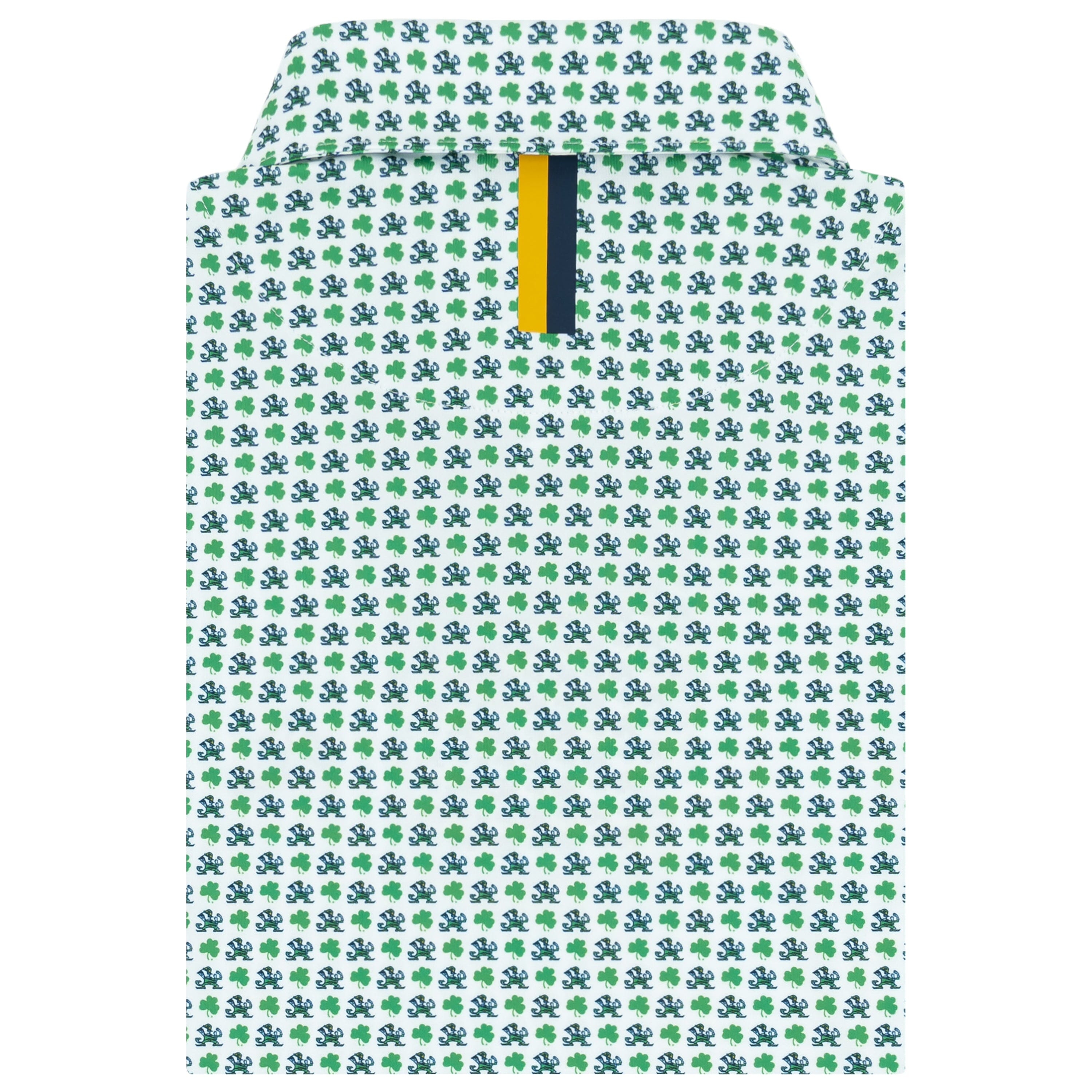 The Notre Dame Dancing Shamrock - Men's Short Sleeve Collegiate Polo - Image 2