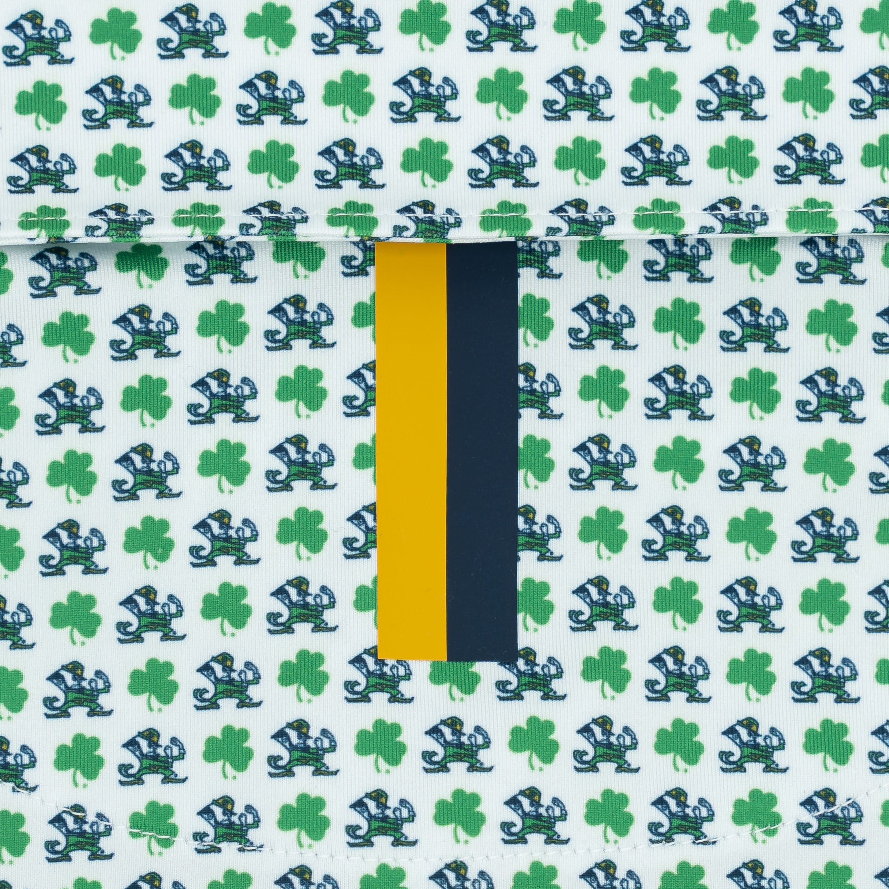 The Notre Dame Dancing Shamrock - Men's Short Sleeve Collegiate Polo - Image 4