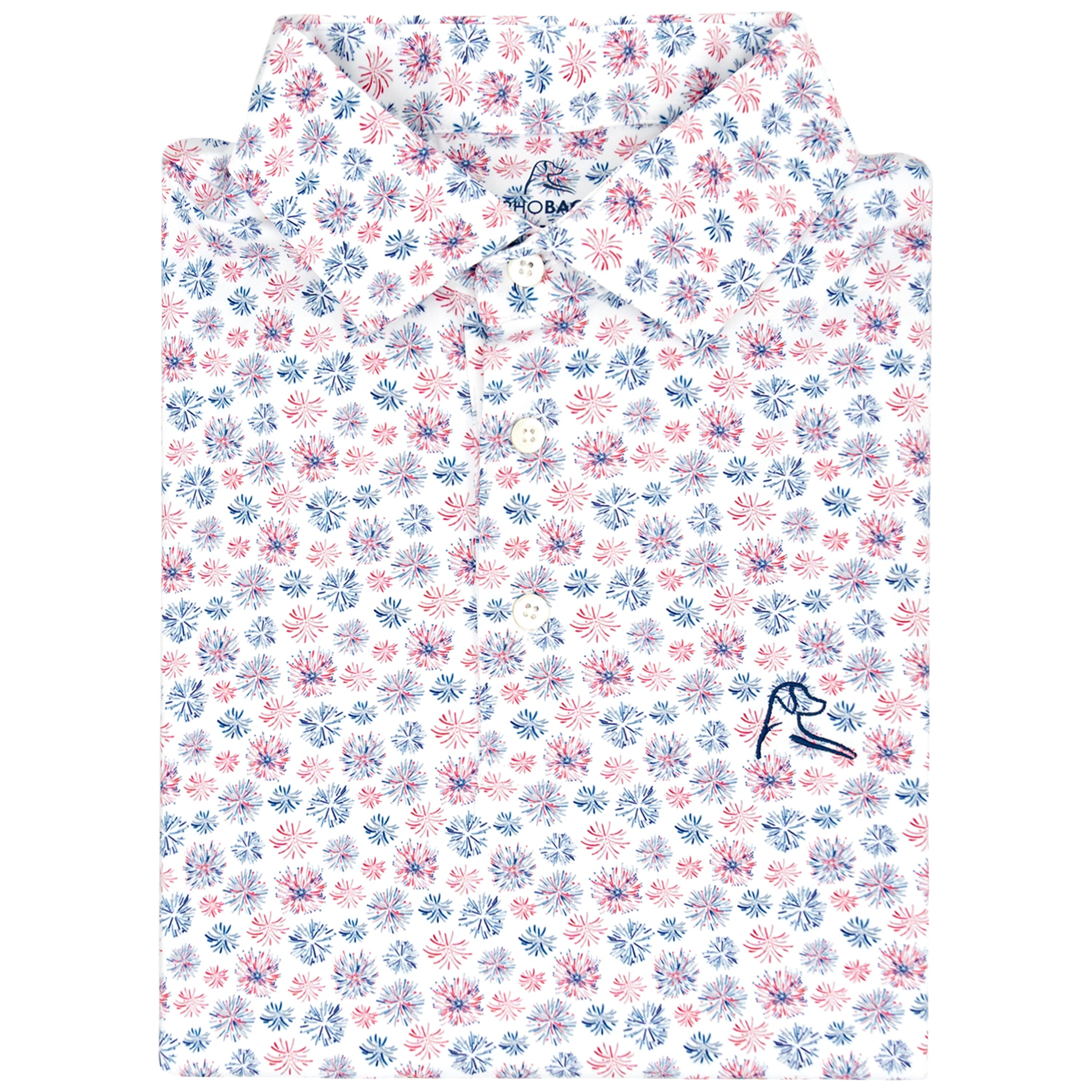 The Birdie Stripe - Men's Short Sleeve Performance Polo