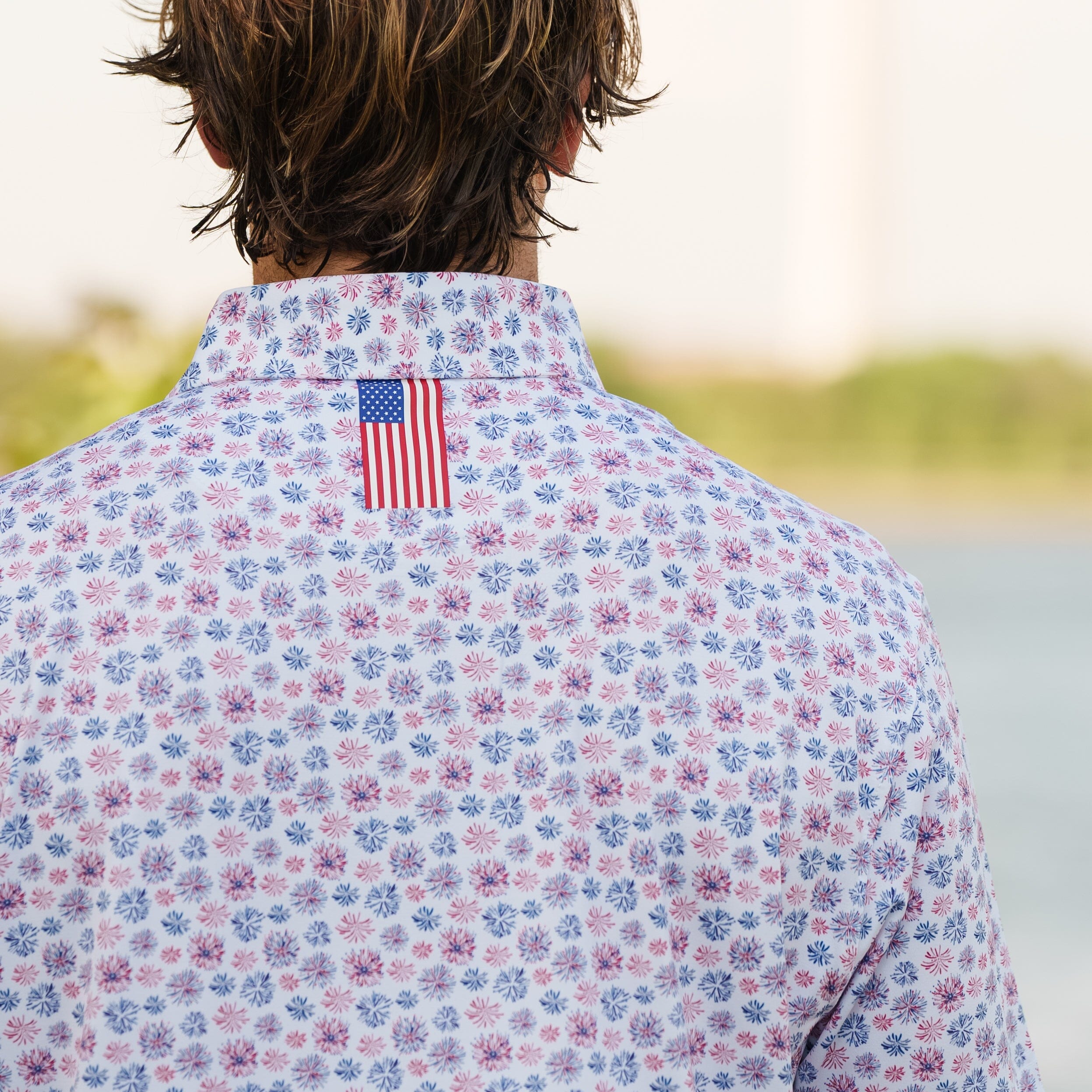 The Birdie Stripe - Men's Short Sleeve Performance Polo - Image 5