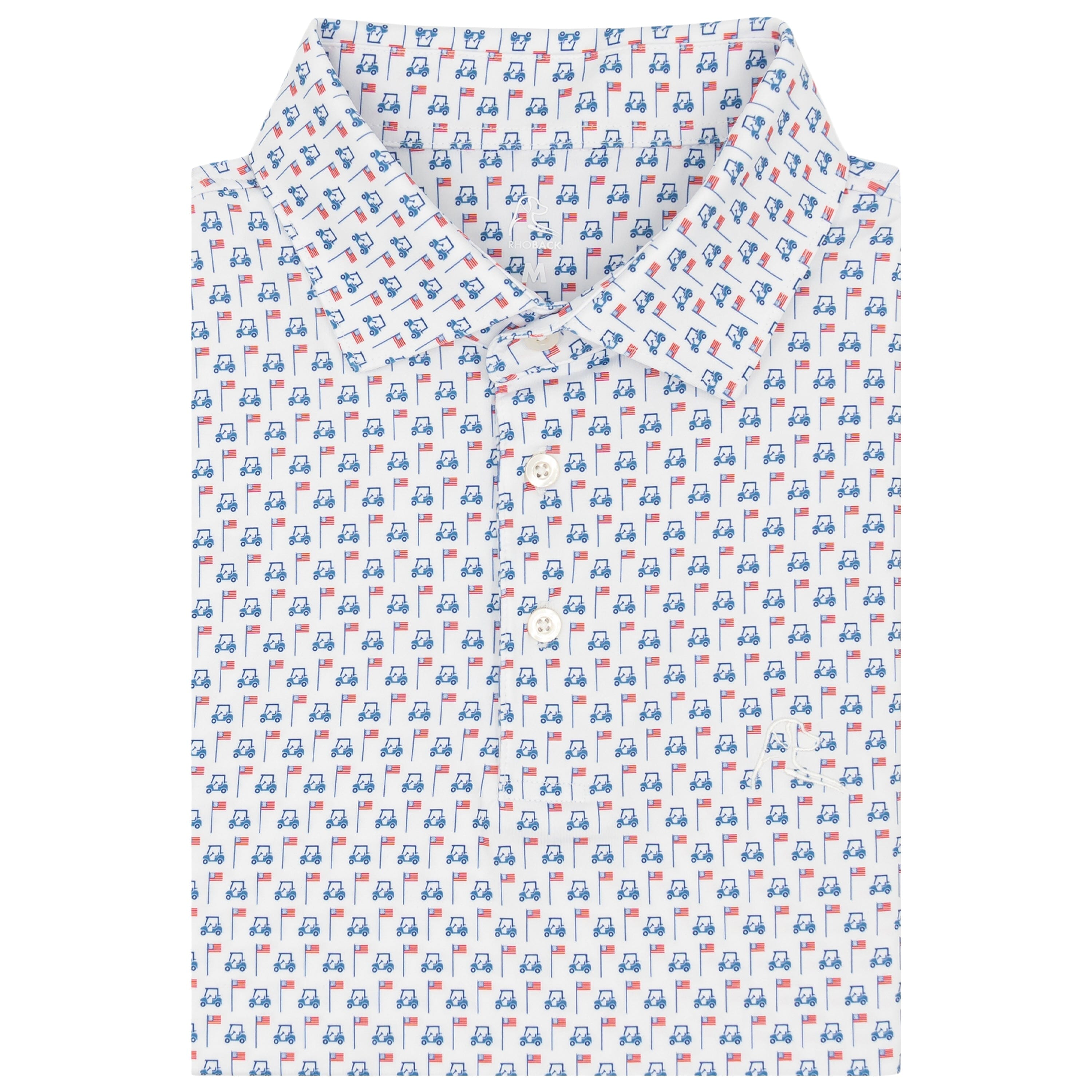 The Barts Heather Stripe - Men's Short Sleeve Performance Polo