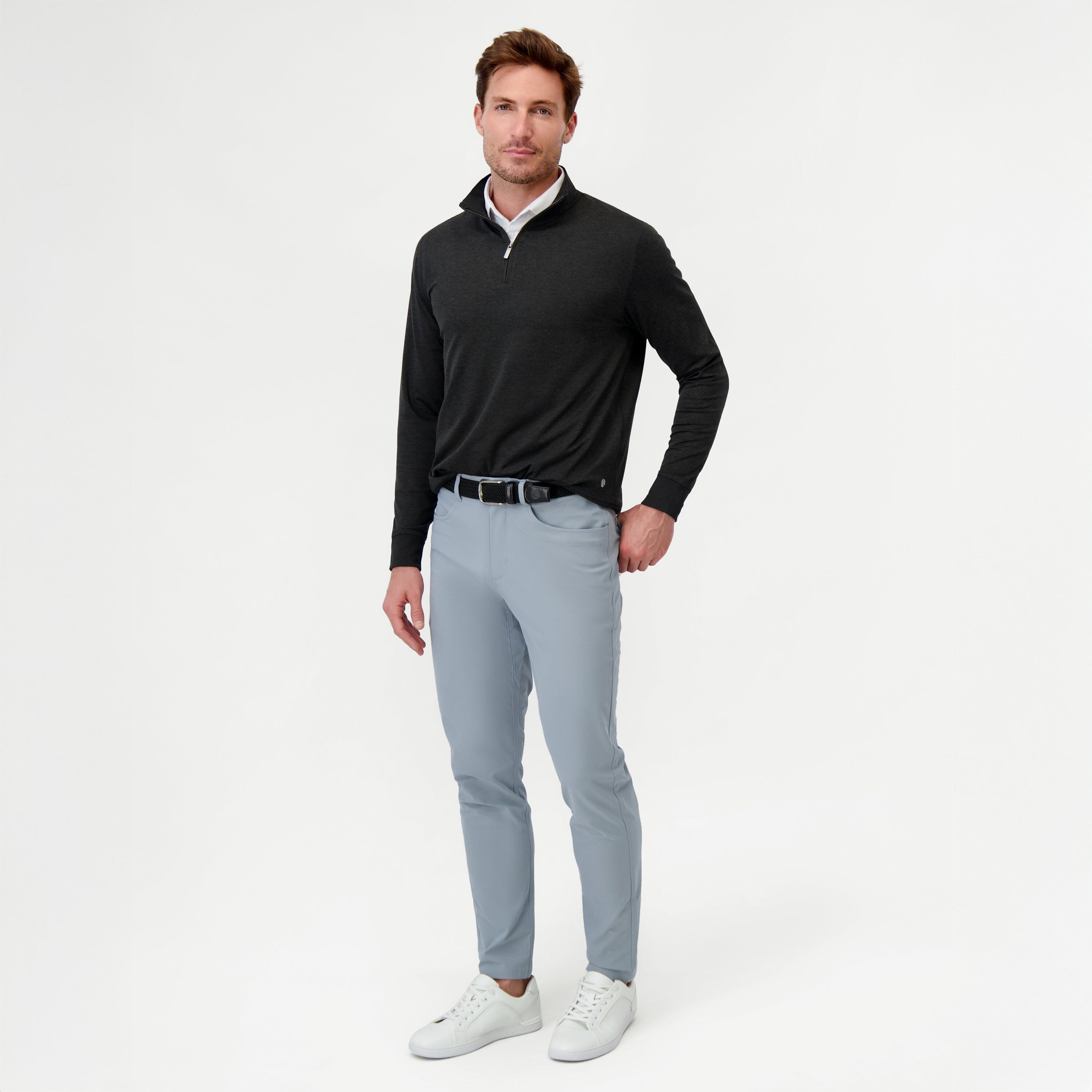 Heather Performance Q-Zip - Men's Performance Q-Zip - Image 4