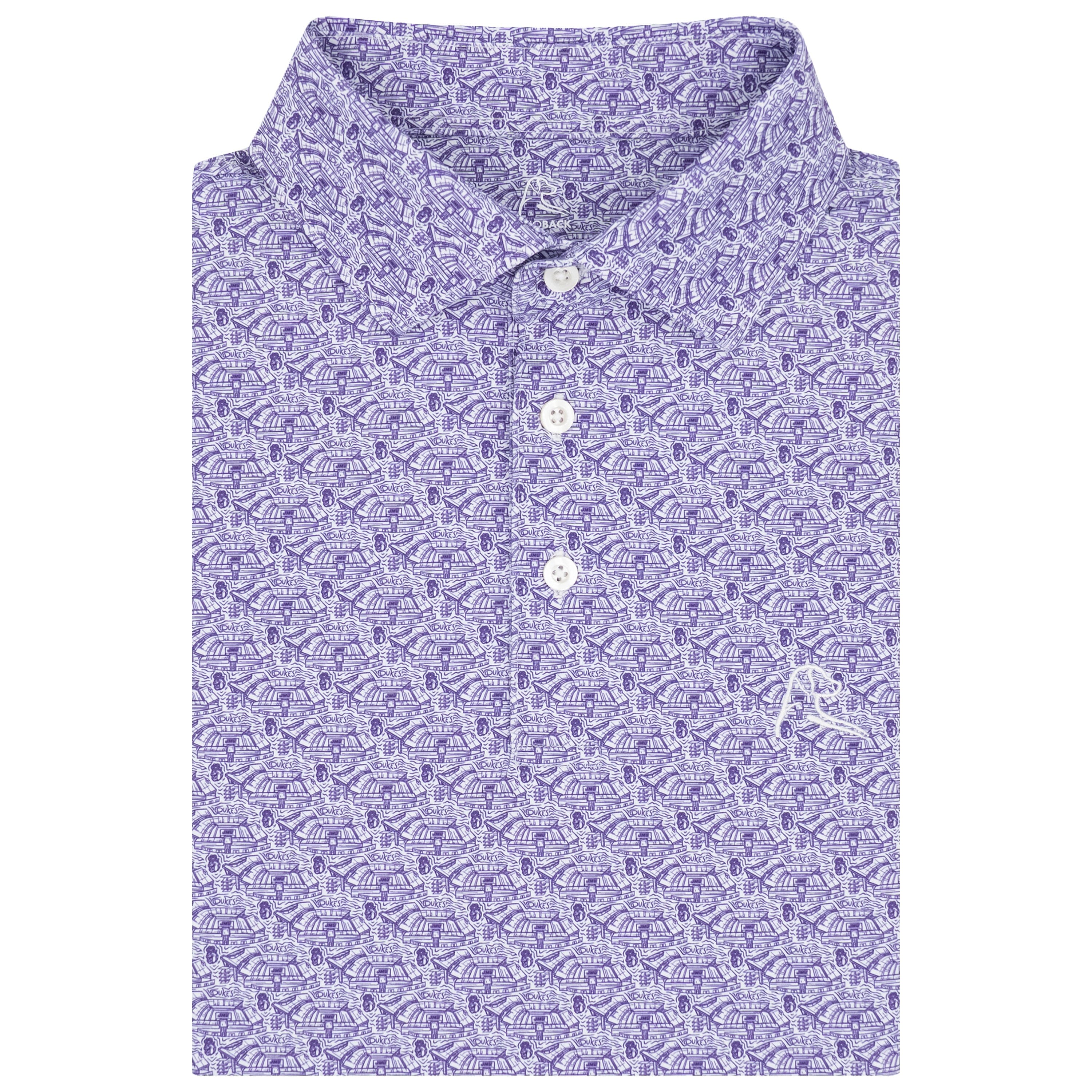 The BYU Lavell Edwards Stadium - Men's Short Sleeve Collegiate Polo