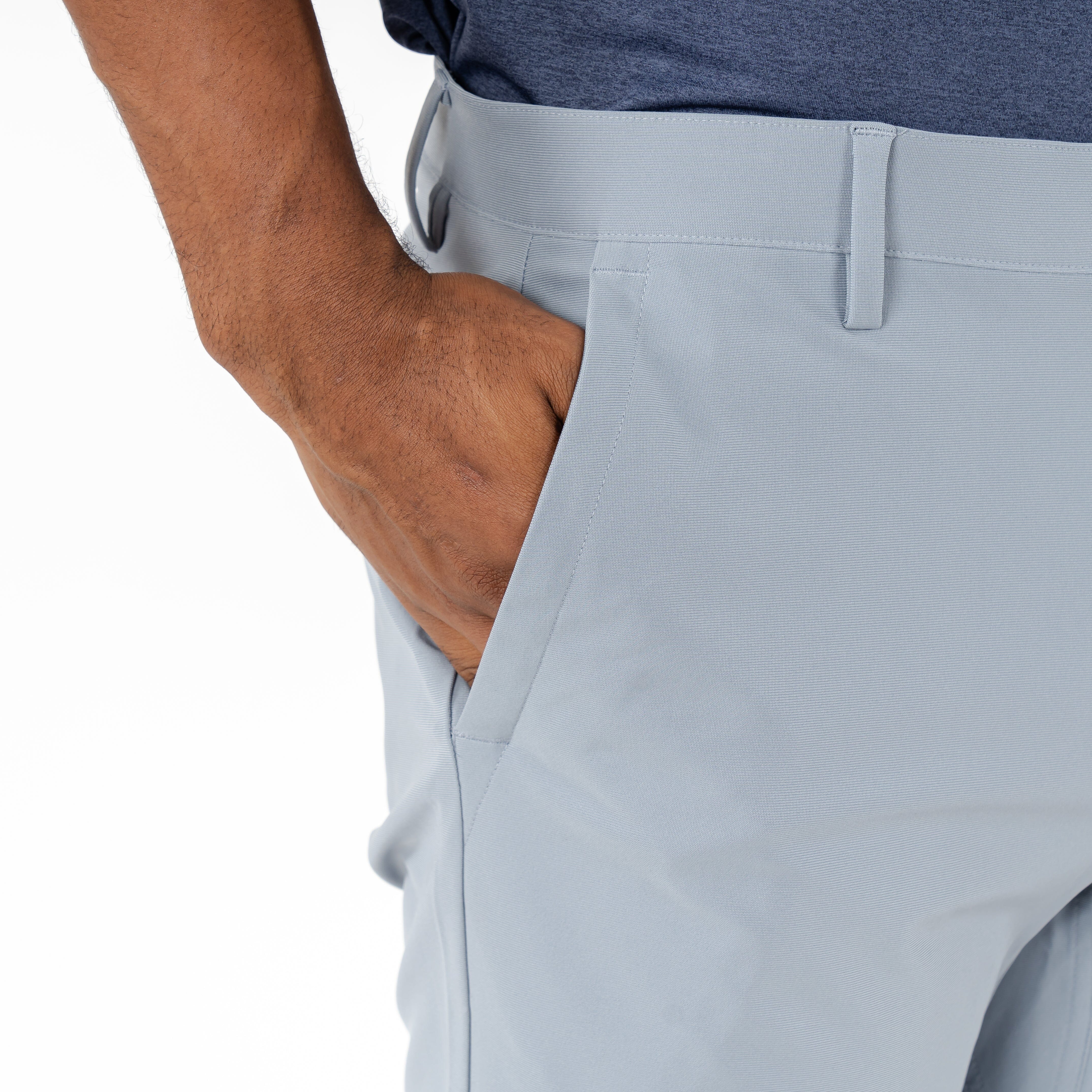 The Whaler Heather Stripe - Men's Short Sleeve Performance Polo - Image 7