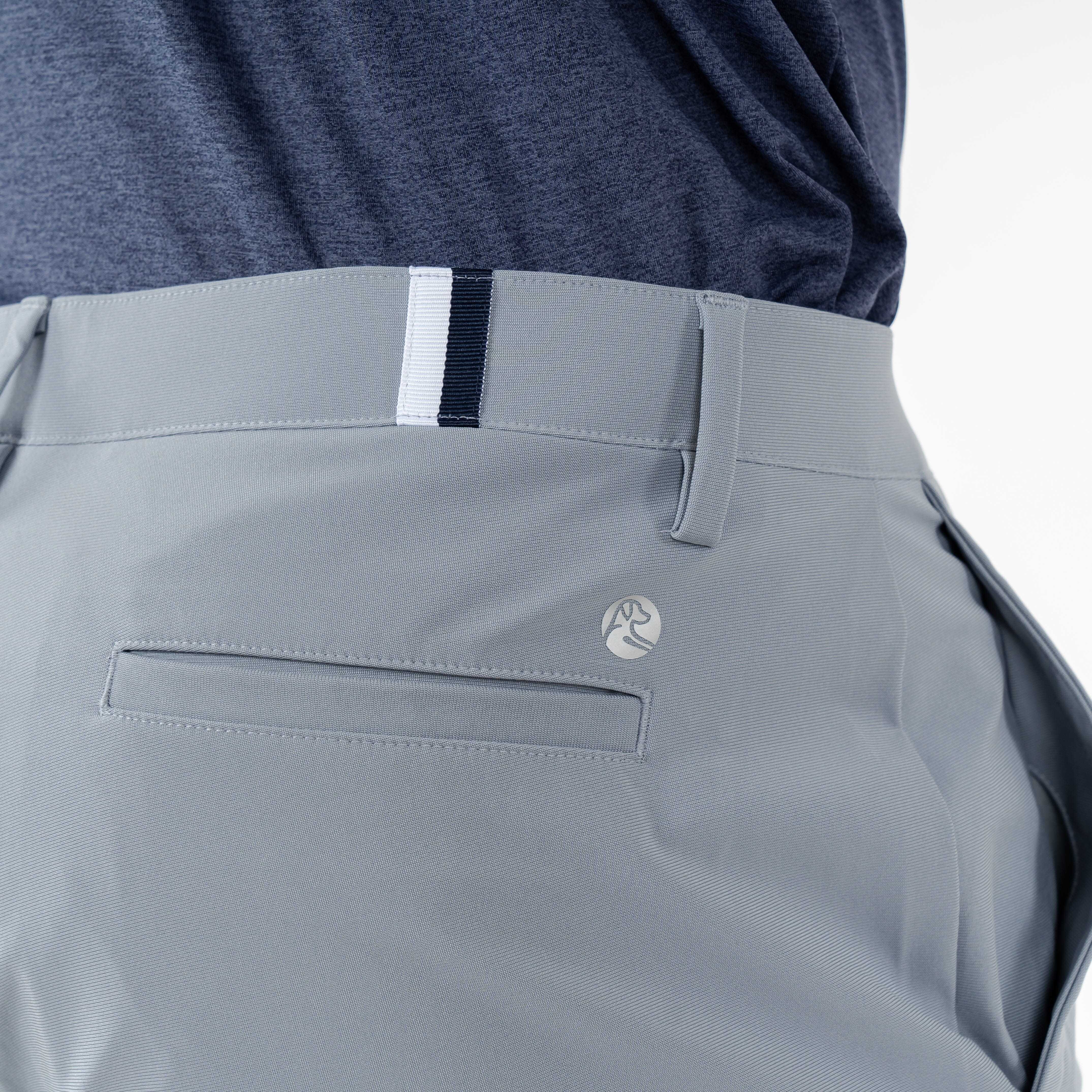 The Whaler Heather Stripe - Men's Short Sleeve Performance Polo - Image 4