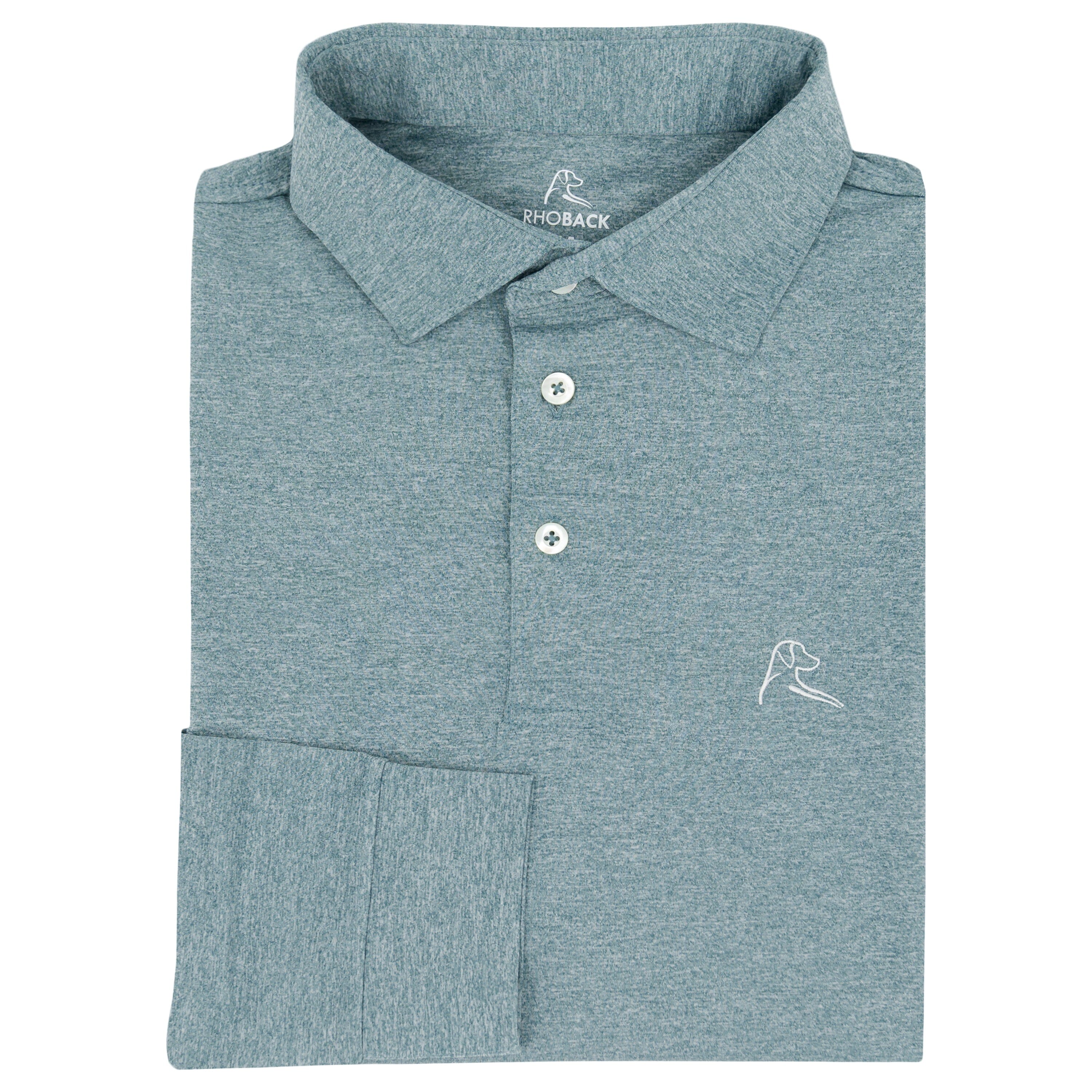 Riva Heather Stripe Performance Q-Zip - Men's Performance Q-Zip