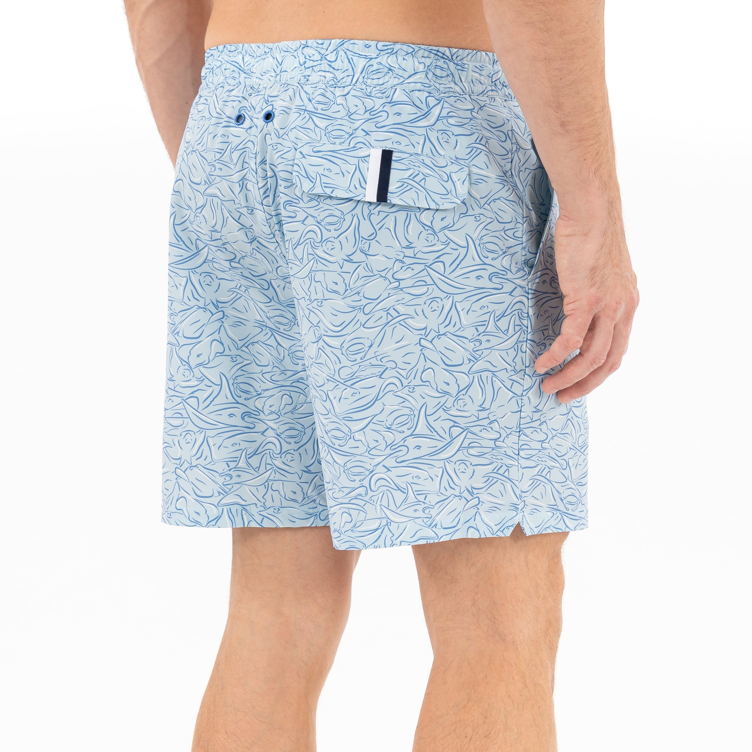 The Skimmer Heather Stripe - Men's Short Sleeve Performance Polo - Image 2