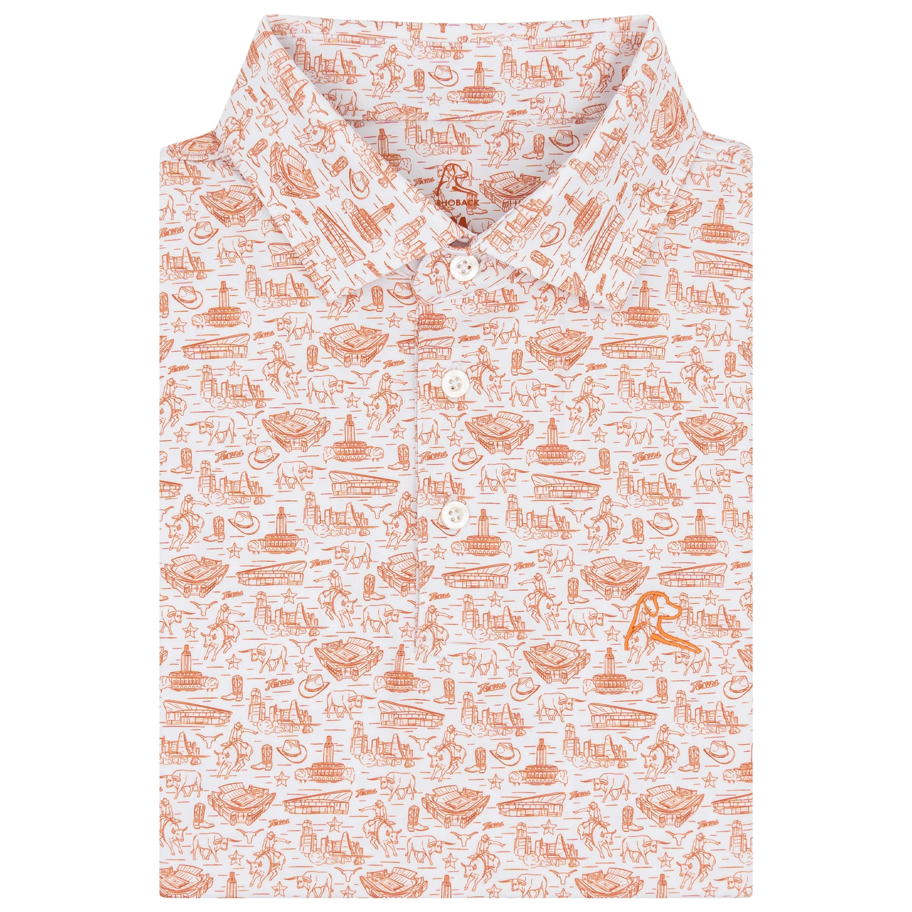 The Virginia Tech Hokie Tracks - Men's Short Sleeve Collegiate Polo