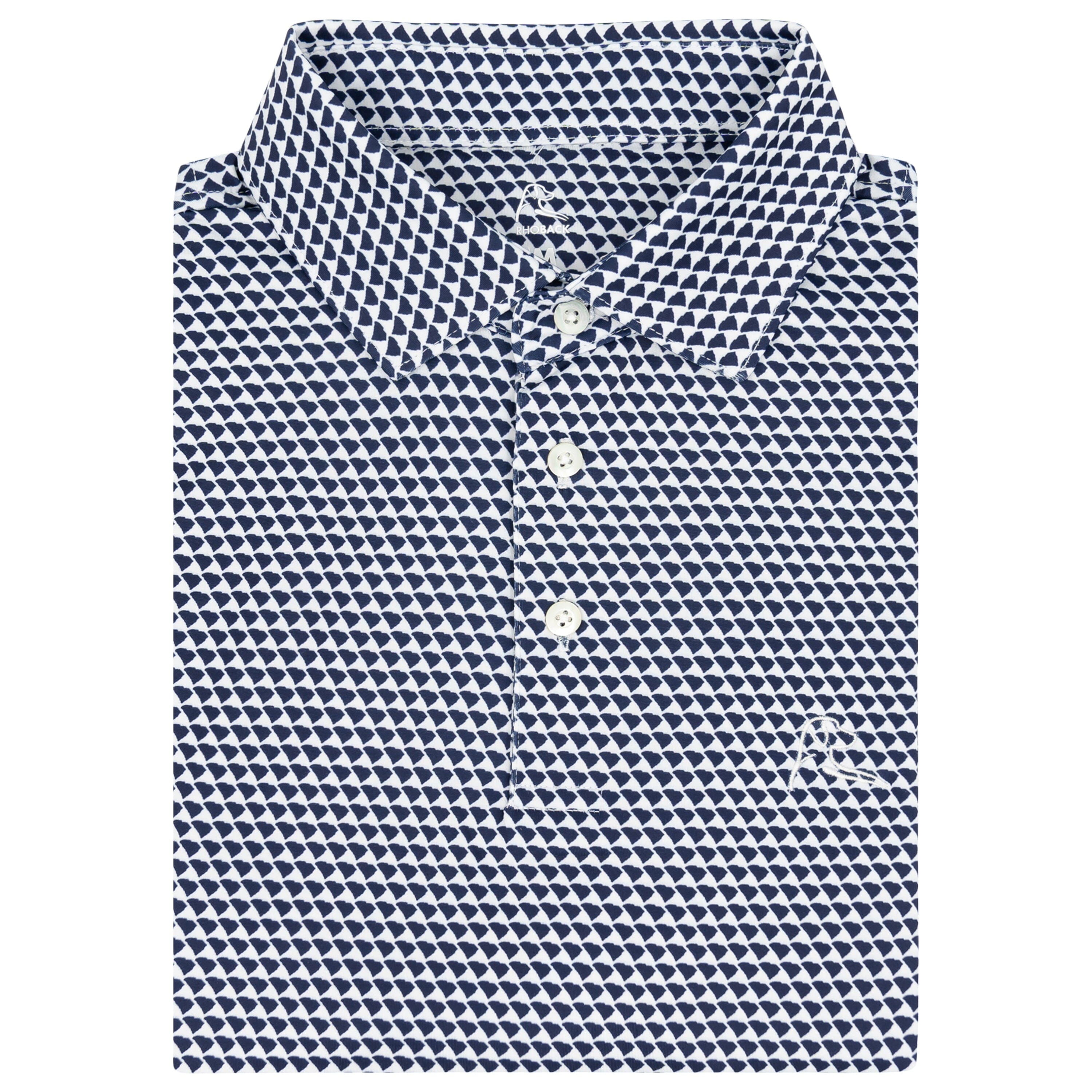 The Whaler Heather Stripe - Men's Short Sleeve Performance Polo