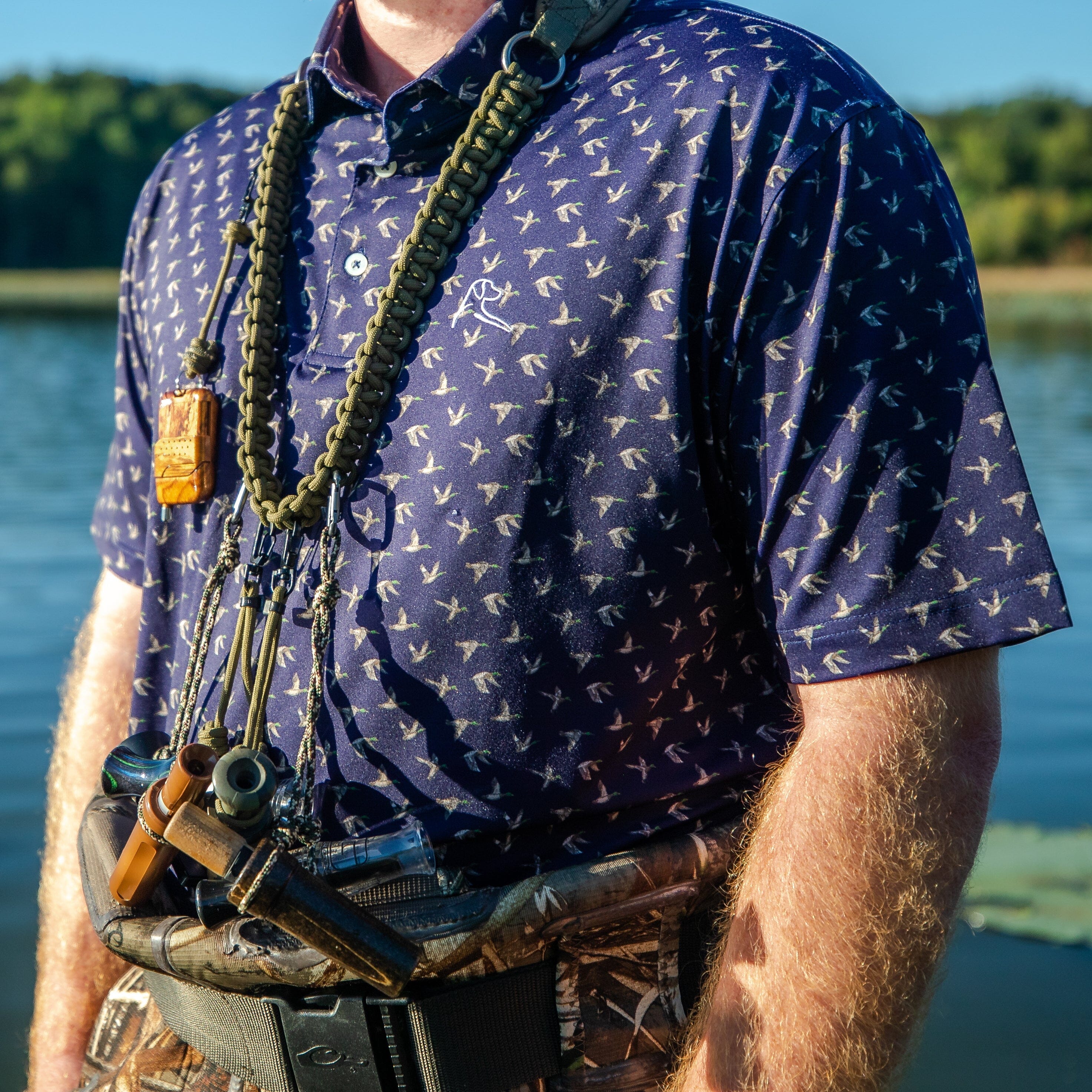 The Pipes And Drums - Men's Short Sleeve Performance Polo - Image 5